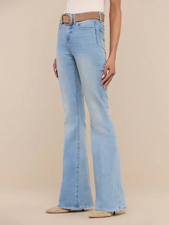 L'AGENCE Denim - L’AGENCE Marty Flare Jeans Dorian Light Blue Boho Casual Women’s Size 26